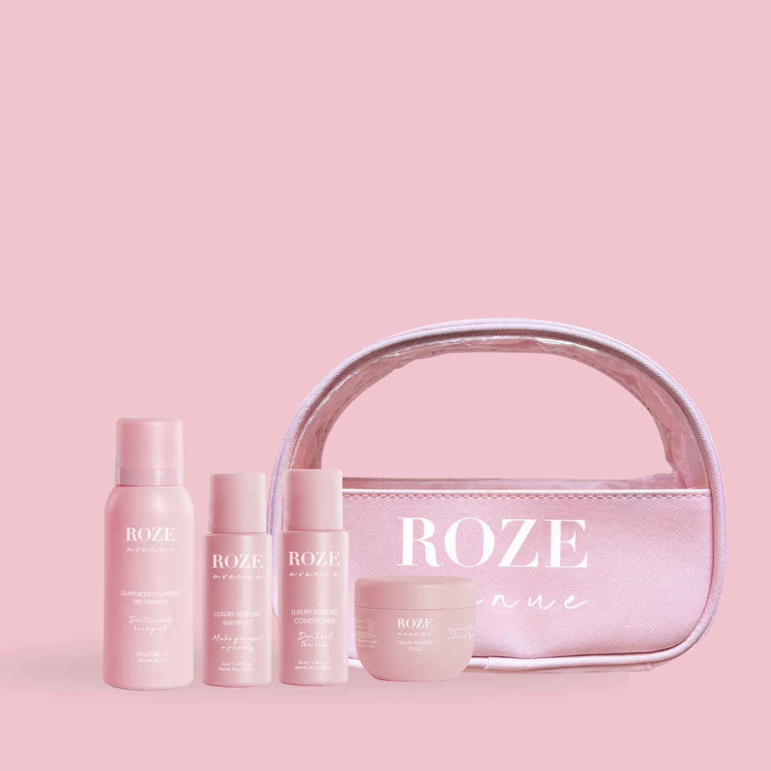 Semi Circle Travel Bag Set - Roze Avenue